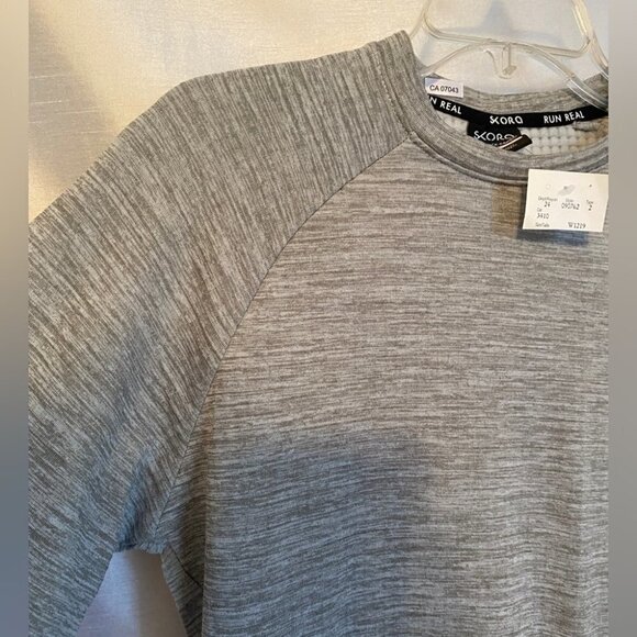 NWT Skora Qwick-Dry Run Real Long  Sleeve Shirt Adult Med Grey - Picture 4 of 14